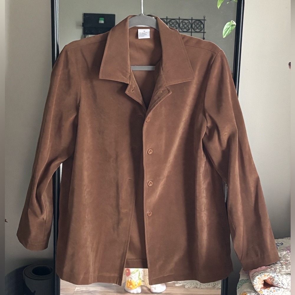 Marisol Brown Suede Coat